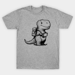 Dino goes to school. T-Shirt